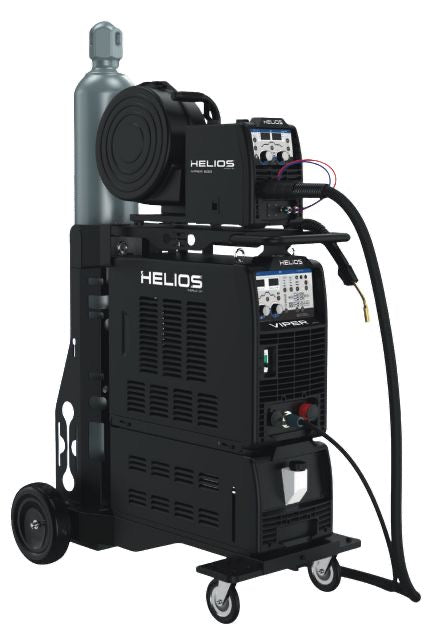 Soldadora Multiproceso Industrial HELIOS Viper Series 500A, vista del equipo completo