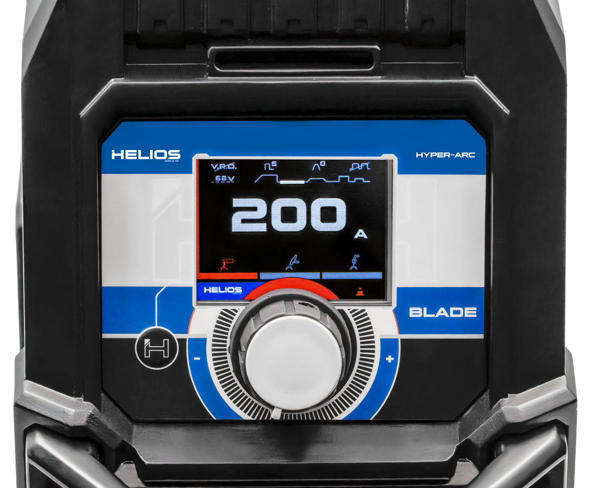 Panel de control HELIOS Blade 2050 con pantalla TFT, detalle
