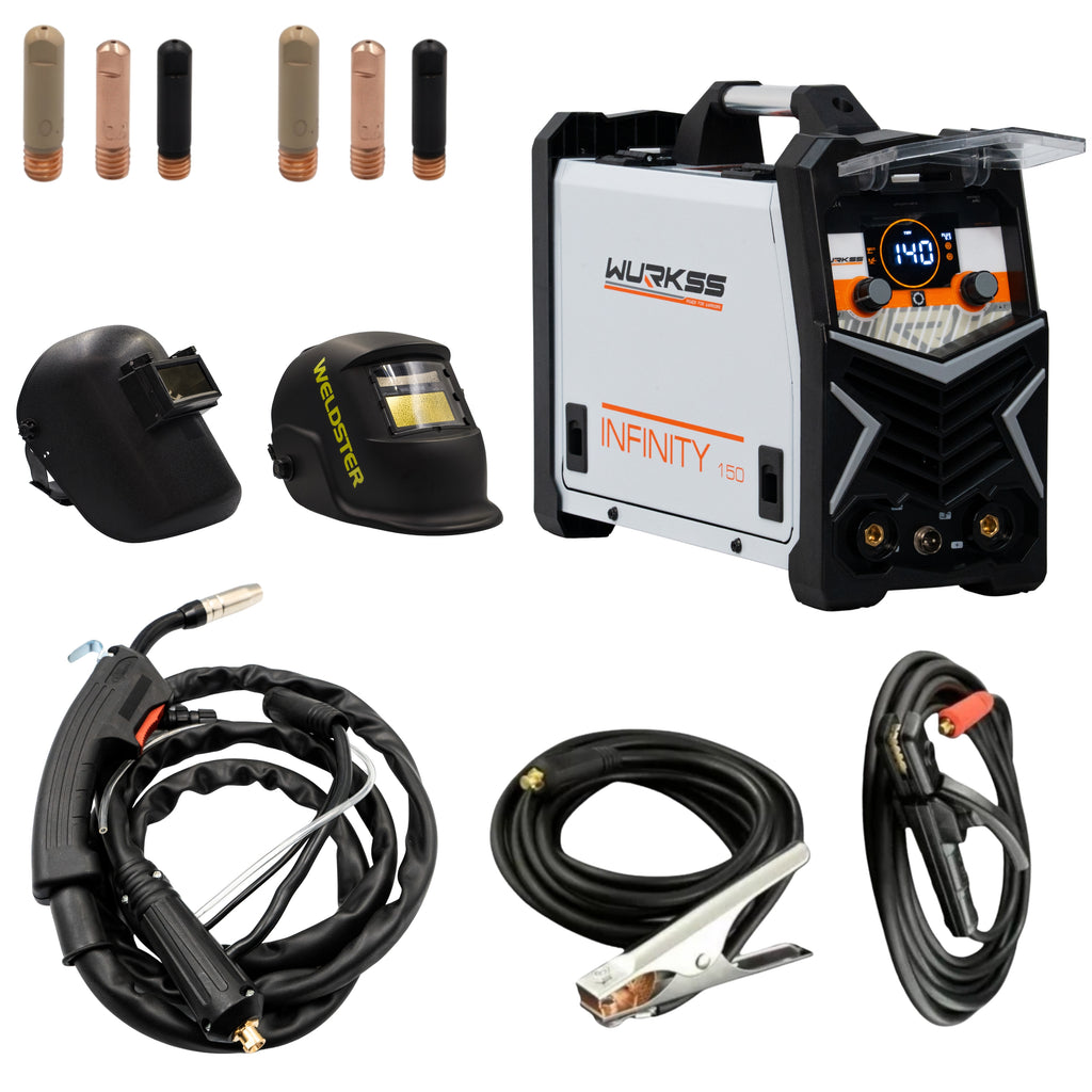 Combo WURKSS Infinity 150 con careta Black, careta Alpha y kit de puntas
