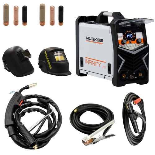 Combo WURKSS Infinity 150 con careta Black, careta Alpha y kit de puntas