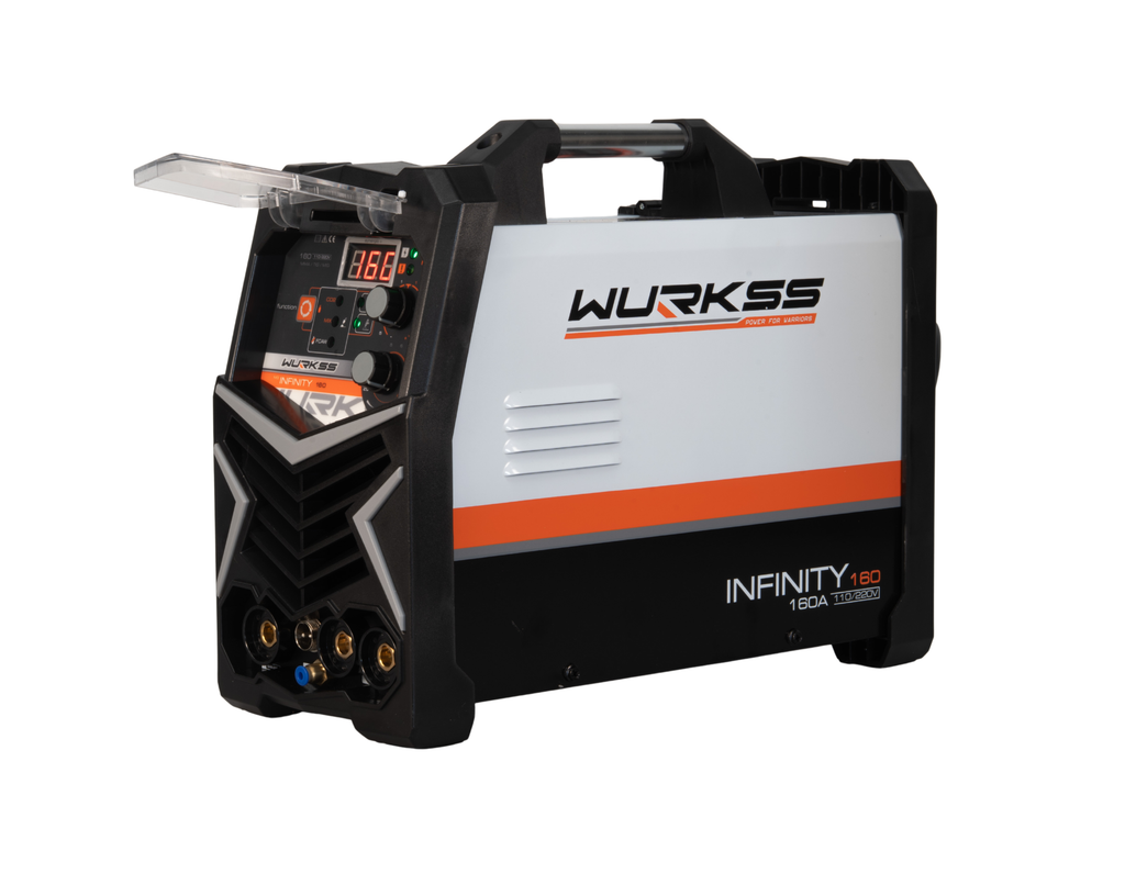 Soldadora WURKSS Infinity 160 vista frontal 3/4 derecha
