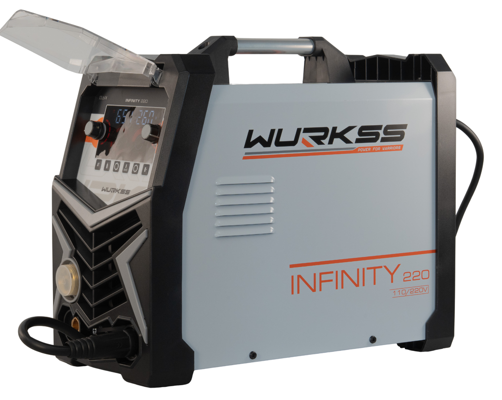Soldadora WURKSS Infinity 220, vista frontal 3/4 ángulo 2
